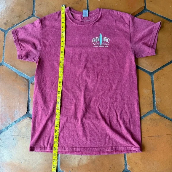 ron john surf shop cocoa beach red tee T Shirt Casual Resort Vacation Size M - Picture 6 of 7